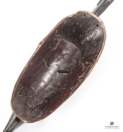 IVORY COAST 
Lacquered wood mask, the skin...