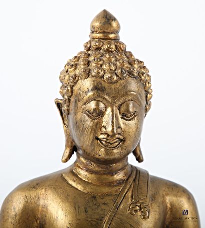 Gilded patinated bronze subject depicting...