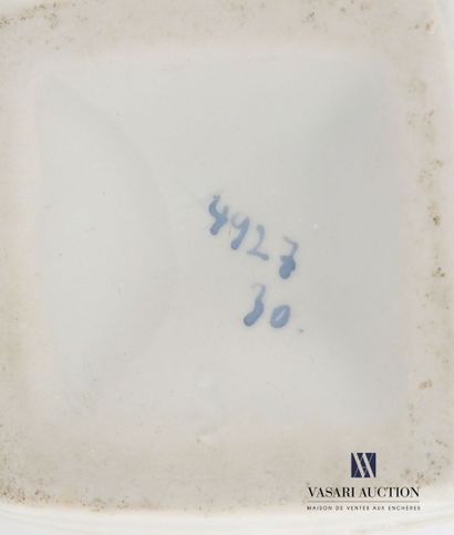 Set comprising an earthenware pitcher decorated...