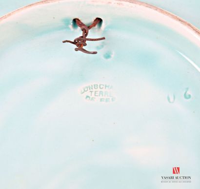 LONGCHAMP 
Glazed earthenware round dish...