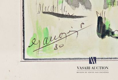 ANONYMOUS (20th century)
Horse grazing
Mixed...