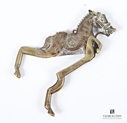 Engraved bronze betel nut cracker featuring...