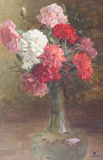 LAGROUA (early 20th century)
Vase of carnations...