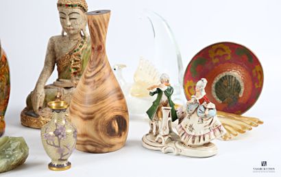 Lot including a ceramic subject featuring...