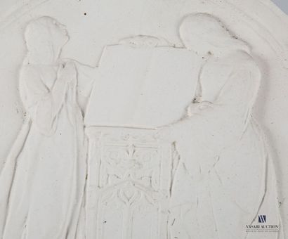 ANTOINE BOVY (1795-1877) After
Plaster medallion...