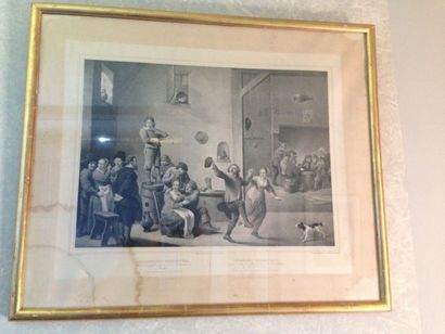 Lot de trois gravures:
- L'enfant Prodigue
-...