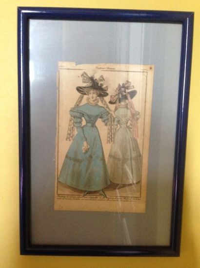 Lot de huit gravures:
- La Rose mal défendue
-...