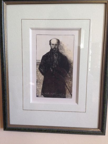 Lot de trois gravures:
- Paire de gravures...