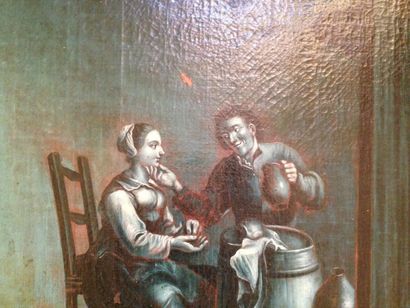 Paire de grisailles
Scènes de taverne
58,5...