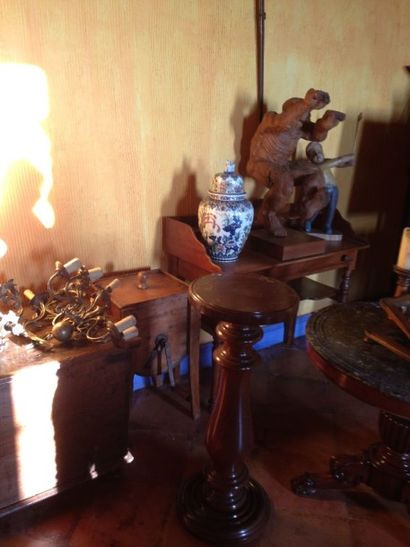Sellette en bois, piétement balustre
Haut.:...