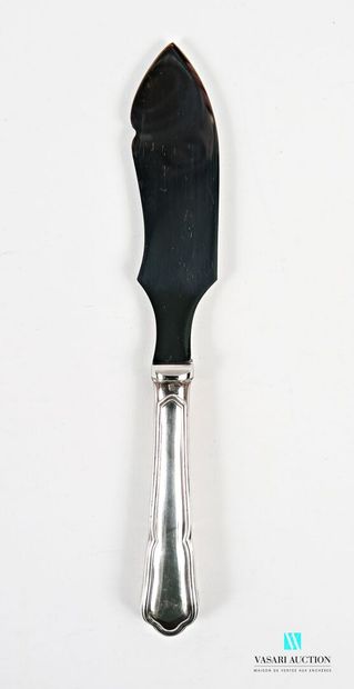 Cheese knife, with purplish silver-plated...