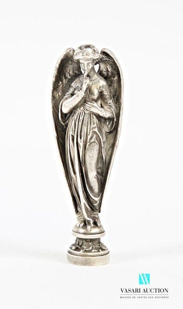 Cachet aveugle en argent 925 millièmes, le...
