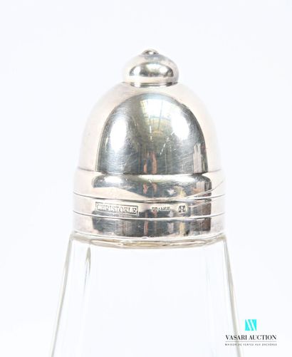 Glass sprinkler, the silver-plated screw-mounted...
