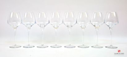 MIKASA
Suite de huit verres à vin en verre
Haut....