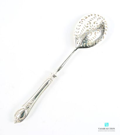 Cuillère à saupoudrer en argent 875 millièmes,...