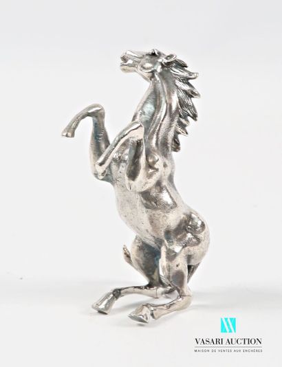 Silver-plated bronze subject depicting a...