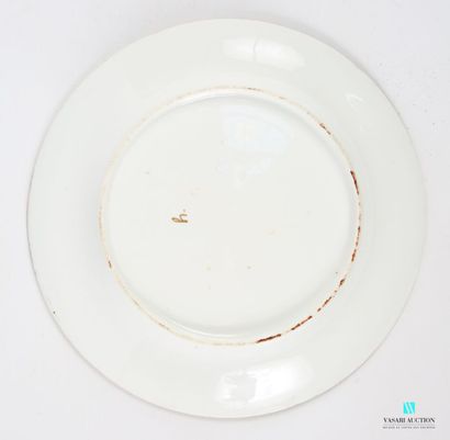 PARIS
Pair of porcelain soup plates decorated...