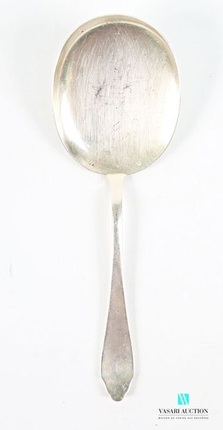 Plain silver-plated metal ice scoop
(wear...