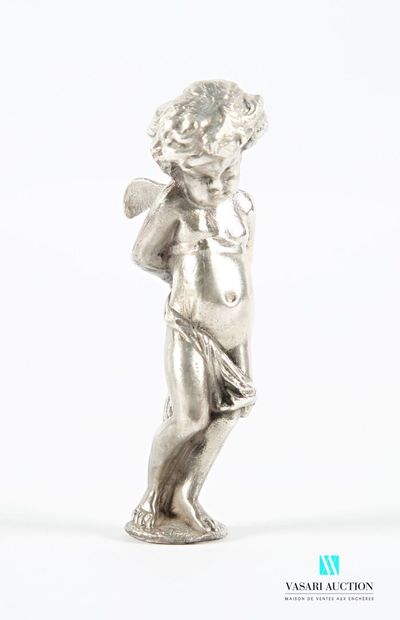 Cachet aveugle en argent figurant l'Amour...