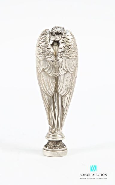 Cachet aveugle en argent 925 millièmes, le...