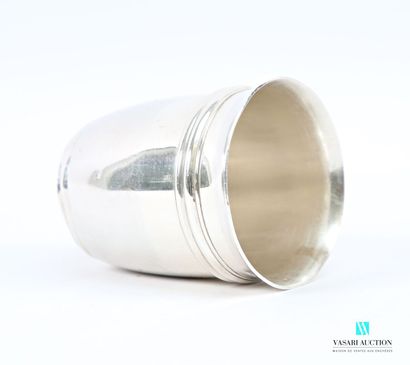 Timbale in 950 thousandths silver-plated...