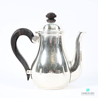 Silver-plated metal tea and coffee set, comprising...