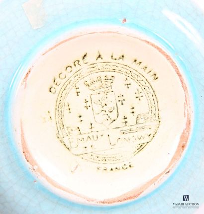 LONGWY Manufacture de 
Round earthenware...