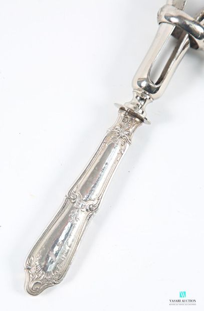 Manche à gigot, le manche en argent fourré...