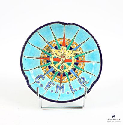LONGWY Manufacture de 
Round earthenware...