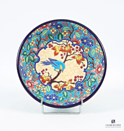 LONGWY Manufacture de
Earthenware mounted...