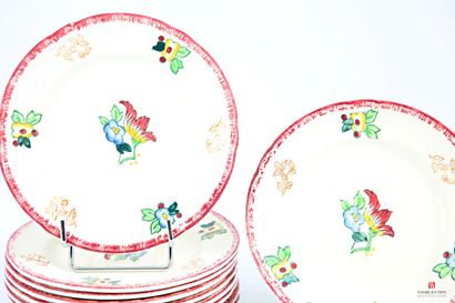 LONGWY Manufacture de 
Suite of ten fine...