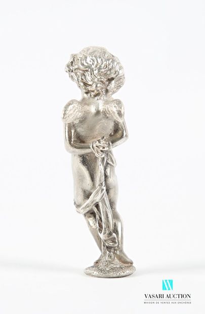 Cachet aveugle en argent figurant l'Amour...