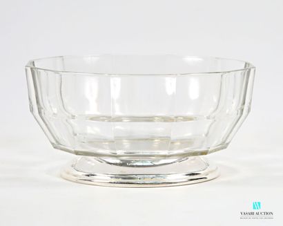 Glass bowl with polygonal cross-section,...
