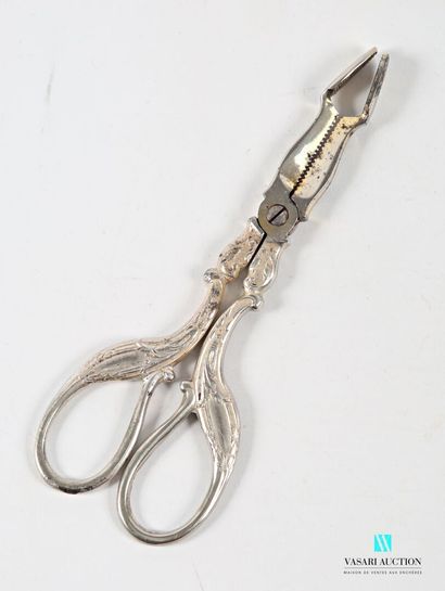 Pair of glaze chisels, silver-plated metal...