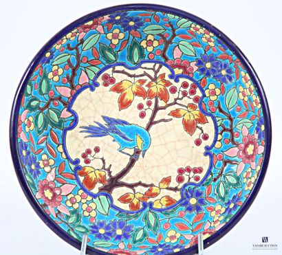 LONGWY Manufacture de
Earthenware mounted...