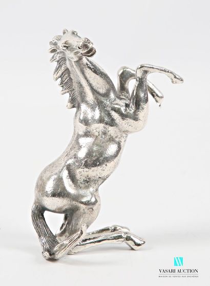 Silver-plated bronze subject depicting a...