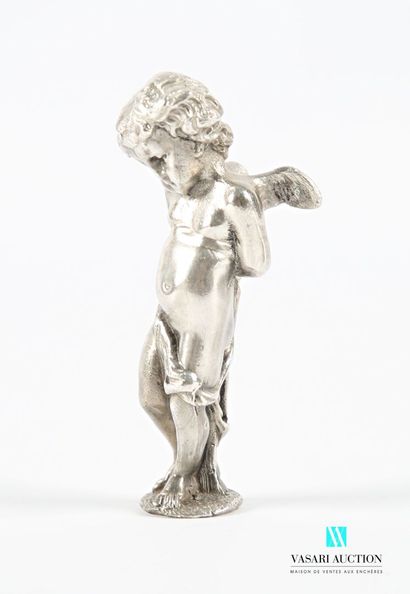 Cachet aveugle en argent figurant l'Amour...