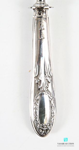 Manche à gigot en argent fourré 950 millièmes...