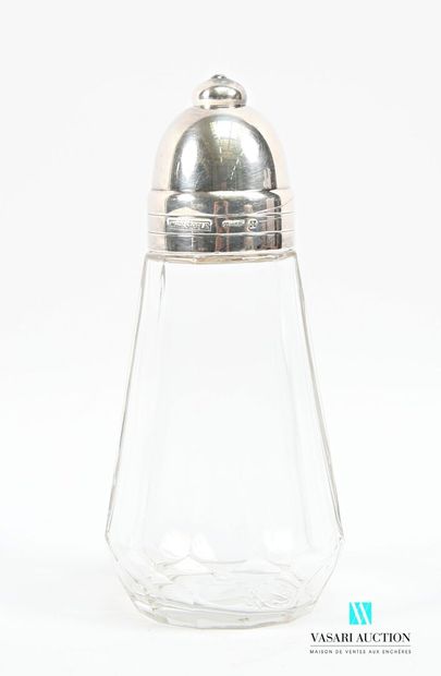 Glass sprinkler, the silver-plated screw-mounted...