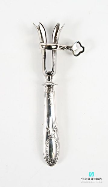 Manche à gigot en argent fourré 950 millièmes...