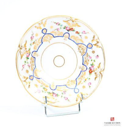 White porcelain chocolate cup and saucer...