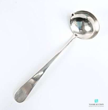 Cuillère à sauce en argent 915 millièmes,...