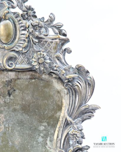 A silvered bronze psyche mirror of violoné...