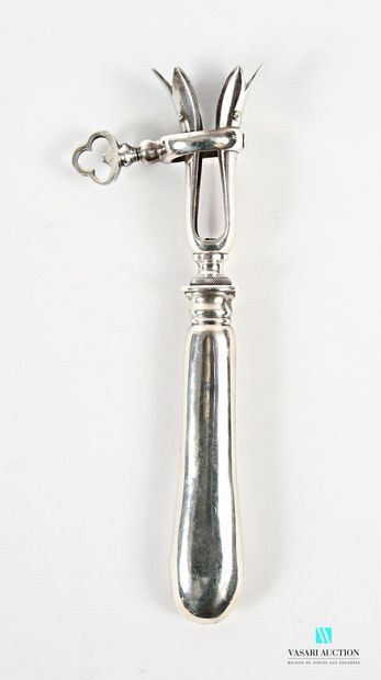 Manche à gigot en argent fourré 950 millièmes,...