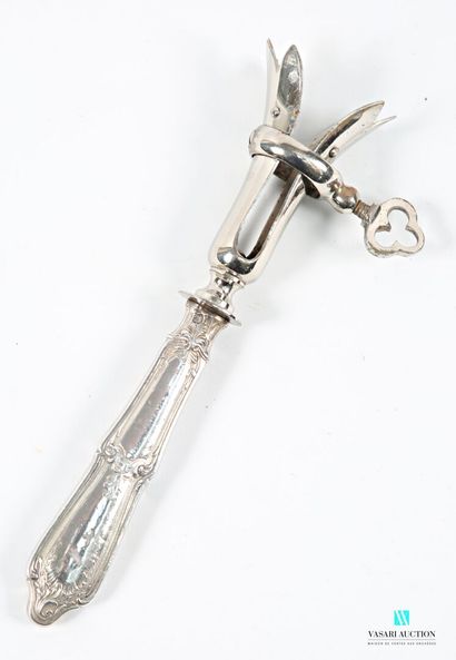 Manche à gigot, le manche en argent fourré...