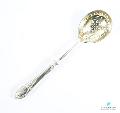 Cuillère à saupoudrer en argent 875 millièmes,...