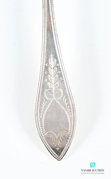 Cuillère à saupoudrer en argent 950 millièmes...