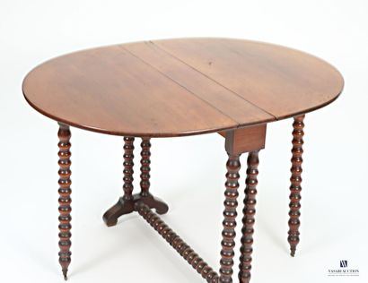 Table portefeuille en acajou et placage d'acajou,...