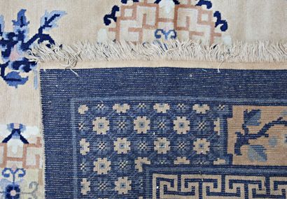 Tapis Chinois (chaine et trame en coton,...