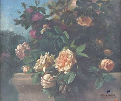 LABBÉ Emile-Charles (1820-1885)
Rosier près...